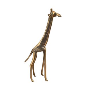 Girafe en bronze