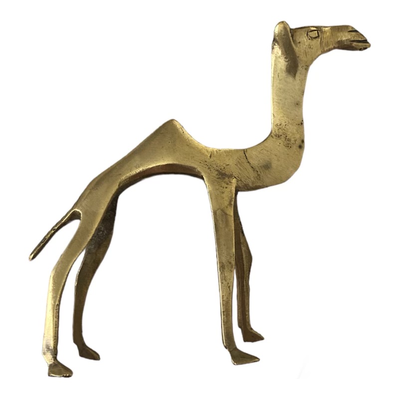 Le dromadaire, statuette en bronze massif