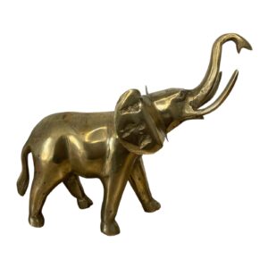 Eléphant, statuette en bronze massif