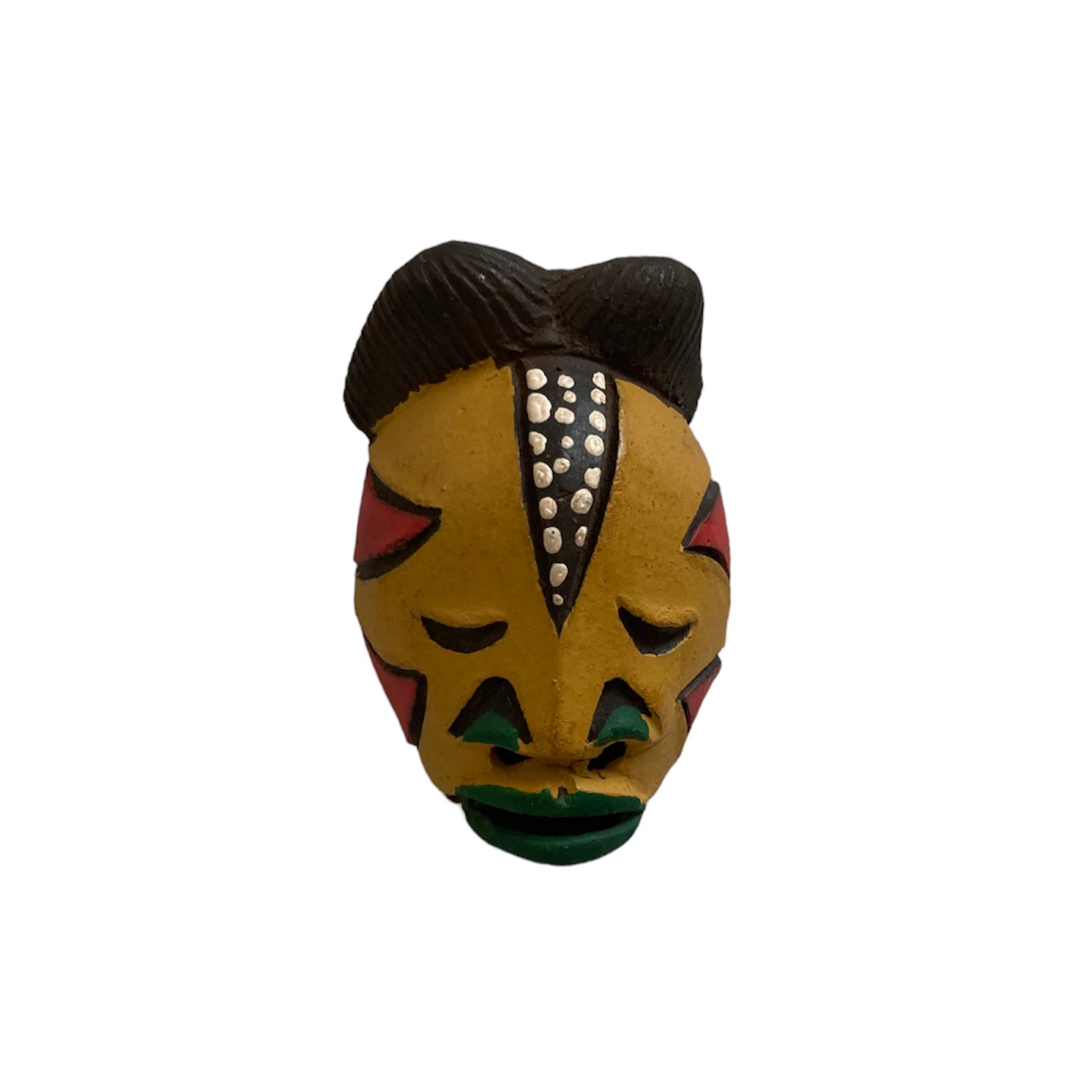 Masque passeport Fang Baoulé en terre cuite