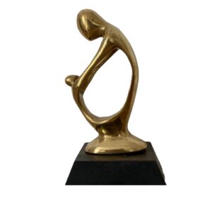 Amour mère-enfant en bronze massif