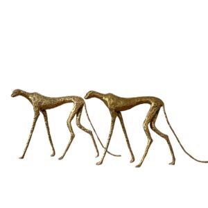 Guépard Longiligne by ISO, statue contemporain en bronze massif