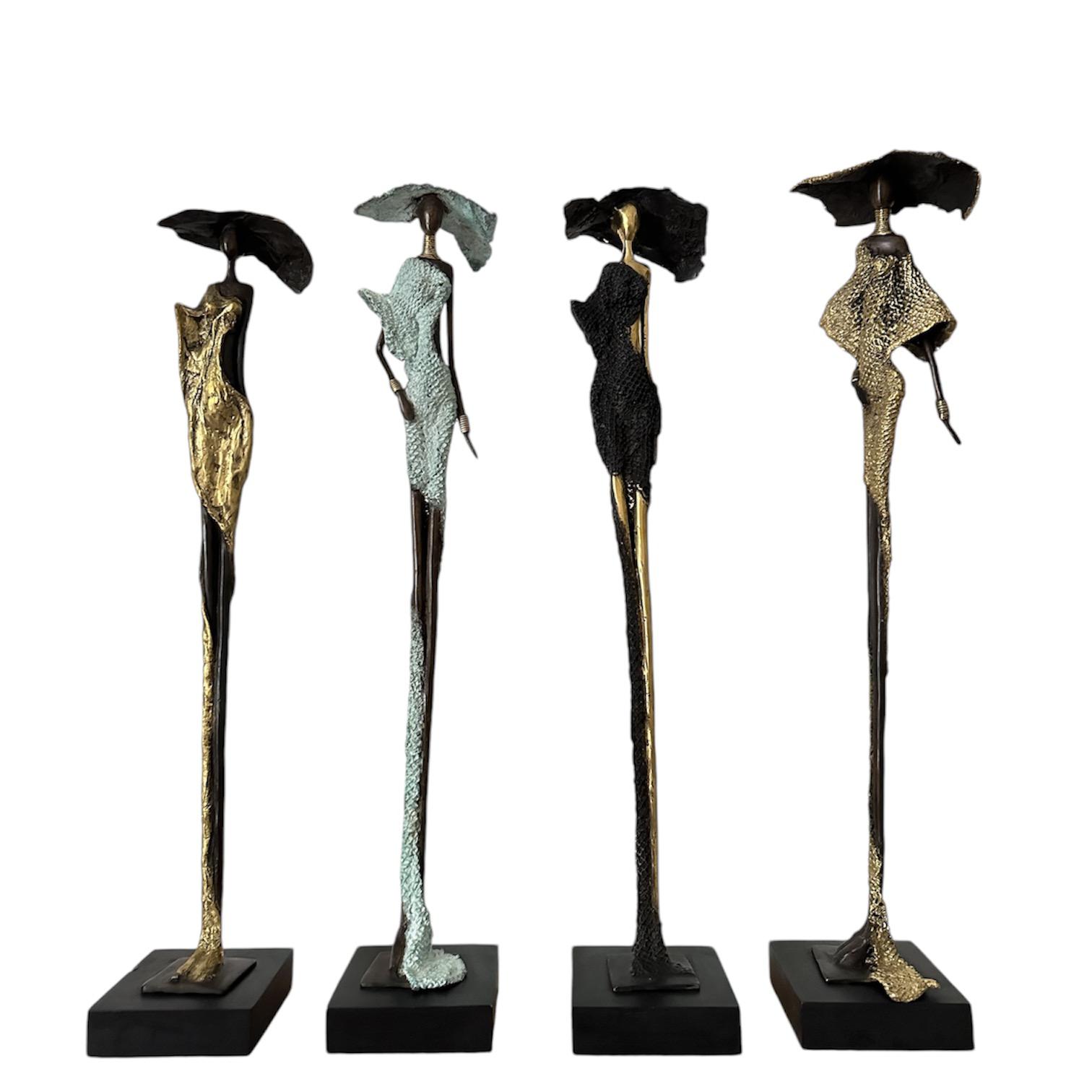 Femme élancée Magnifique By ISO contemporain en bronze massif – Image 2