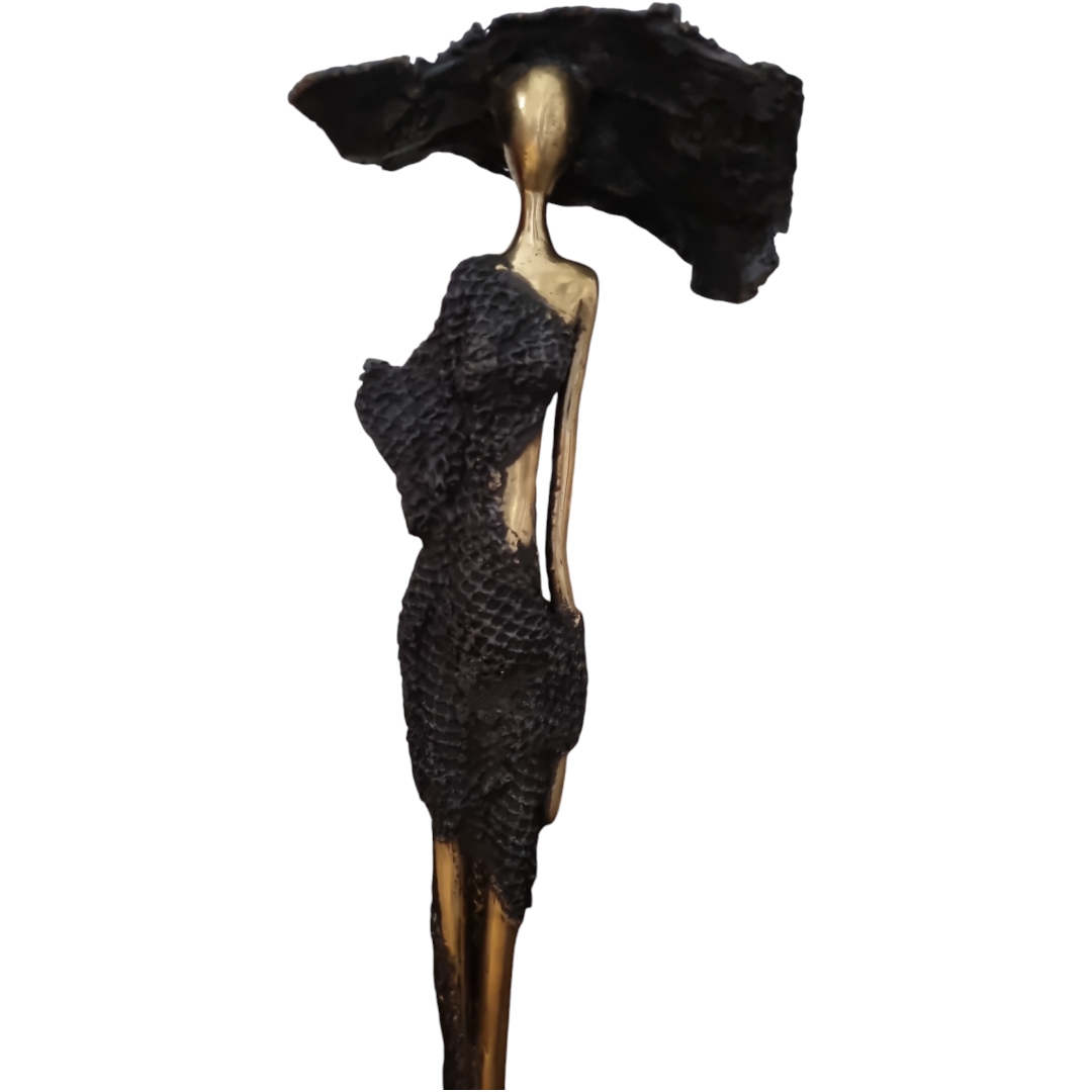 Femme élancée Magnifique By ISO contemporain en bronze massif – Image 3