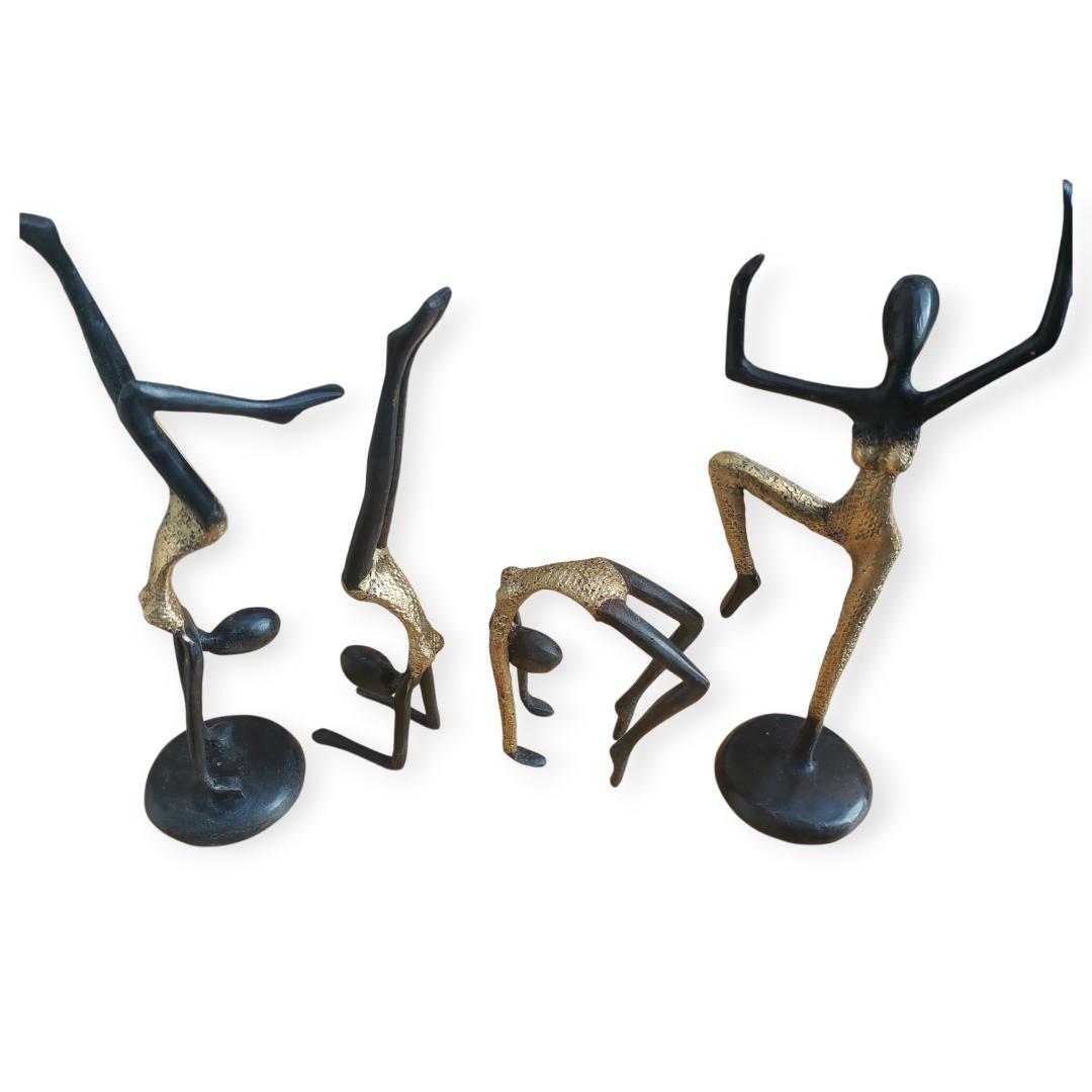 Statuette Artisanale en Bronze – Gymnaste